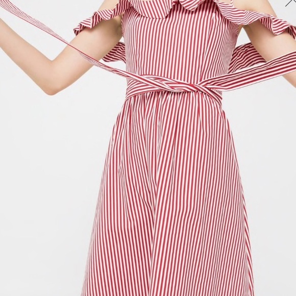 STRIPED MIDI DRESS - NWT - Picture 6 of 8